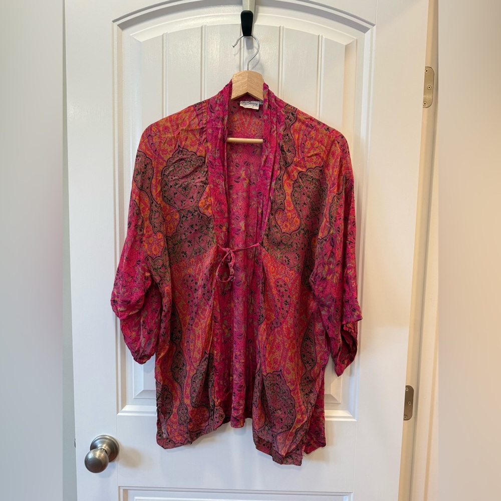 Alchemy Fashions Silk Kimono Top